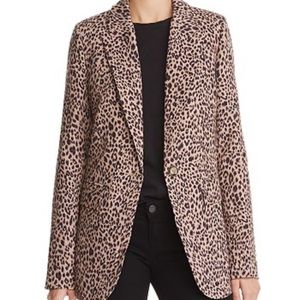 AQUA (Bloomingdale’s) Leopard Print Blazer